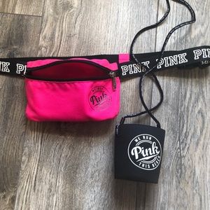 Pink Victoria’s Secret Belly Bag and Cup Holder